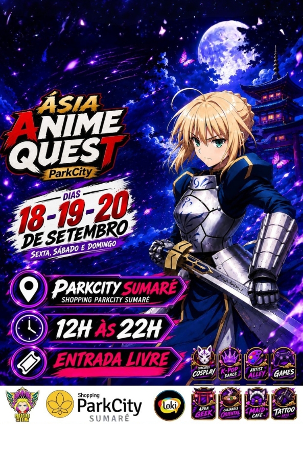 Ásia Fest AnimeQuest no ParkCity Sumaré