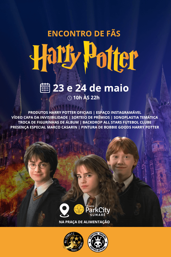 Encontro de Fãs Harry Potter em maio